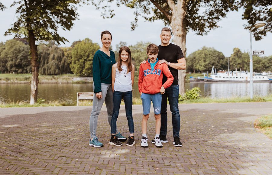 Jeroen and Inez with their two children
